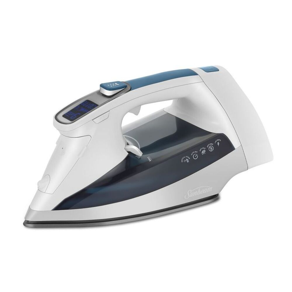 Sunbeam -  1700W Digital Pro Steam Iron with Retracta White